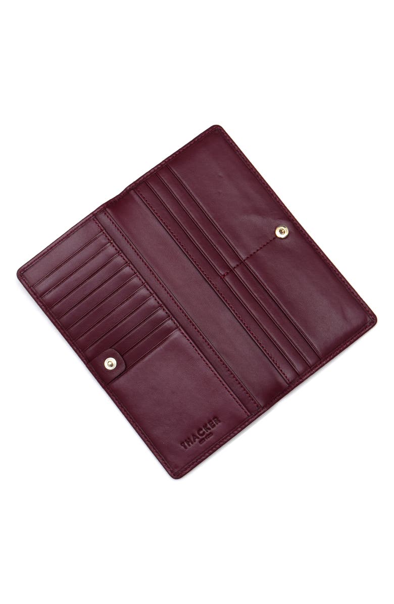 Thacker Anna Long Wallet, Alternate, color, Bordeaux