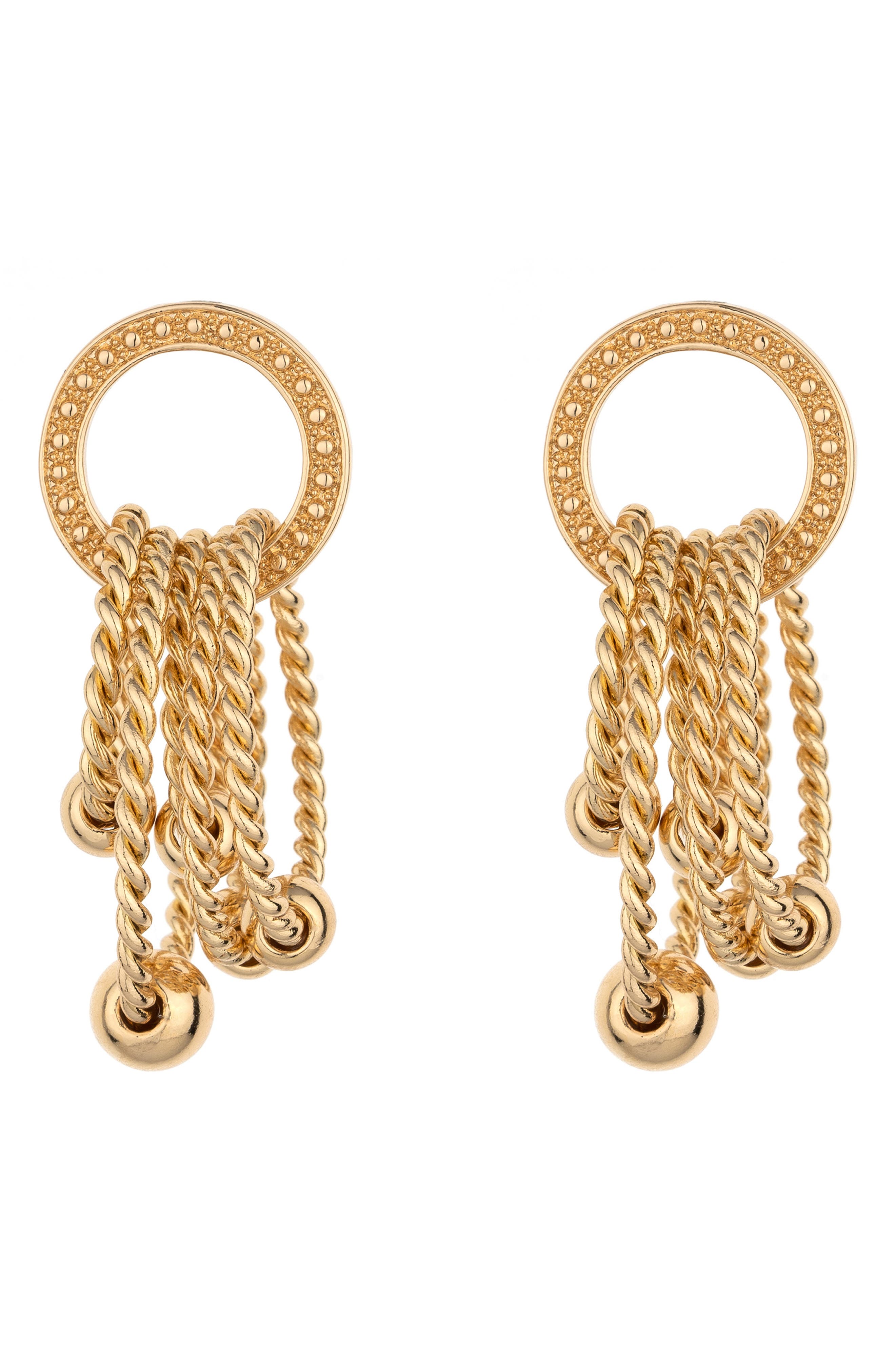 Ettika Jingle Dangle Hoop Drop Earrings