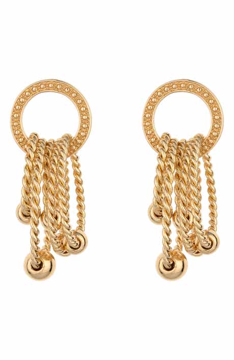 Ettika Jingle Dangle Hoop Drop Earrings