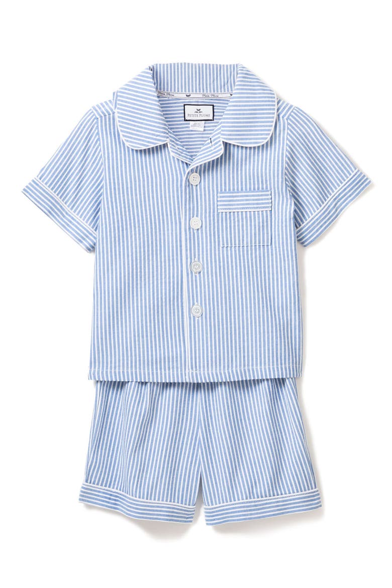 Kids' Striped Short Pajamas, Main, color, BLUE