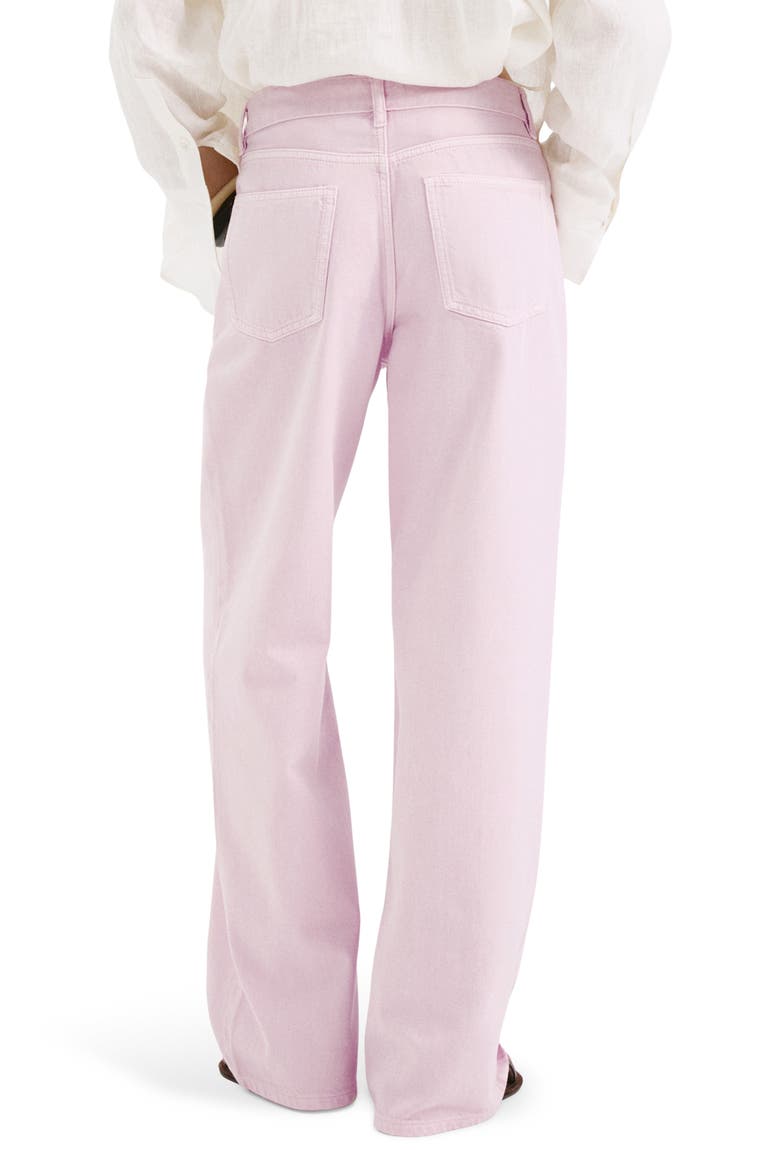 Low Rise Straight Leg Jeans, Alternate, color, PINK