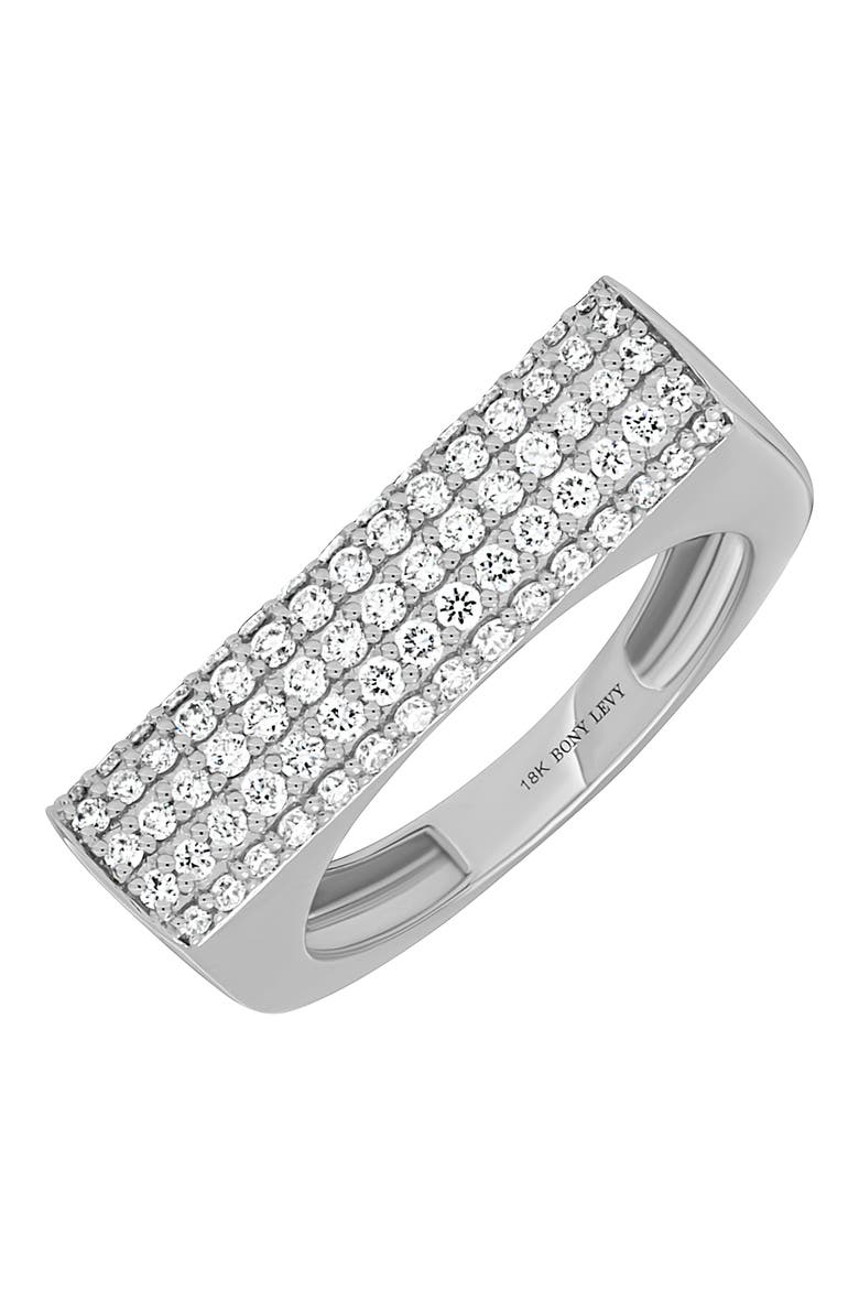 Diamond Statement Ring (Nordstrom Exclusive), Main, color, 18K WHITE GOLD