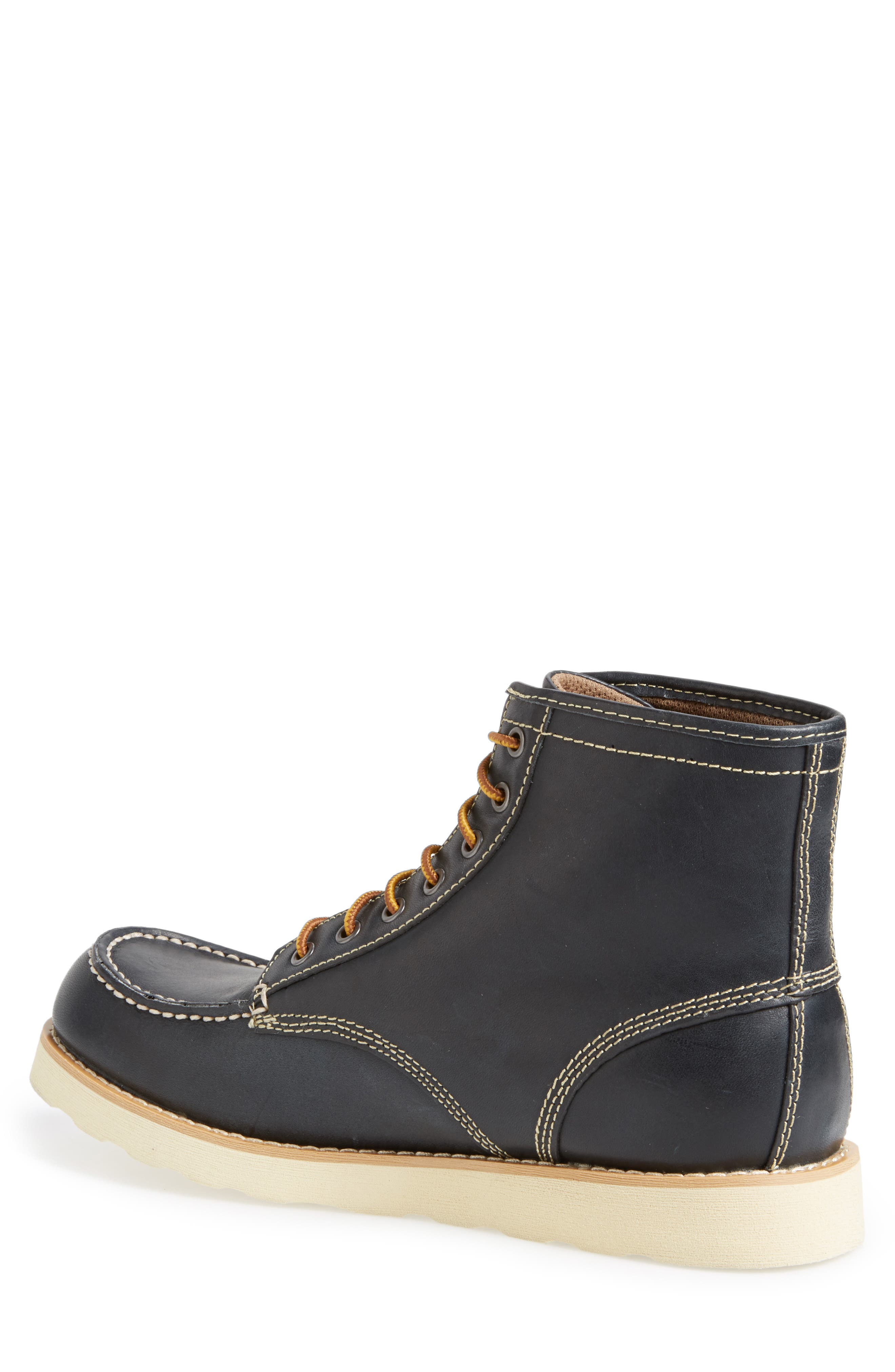 'Lumber Up' Moc Toe Boot, Alternate, color, NAVY