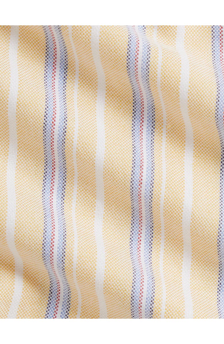 Ralph Lauren Stripe Cotton Oxford Top with Bloomers, Alternate, color, Yellow-Blue-Pink Multi