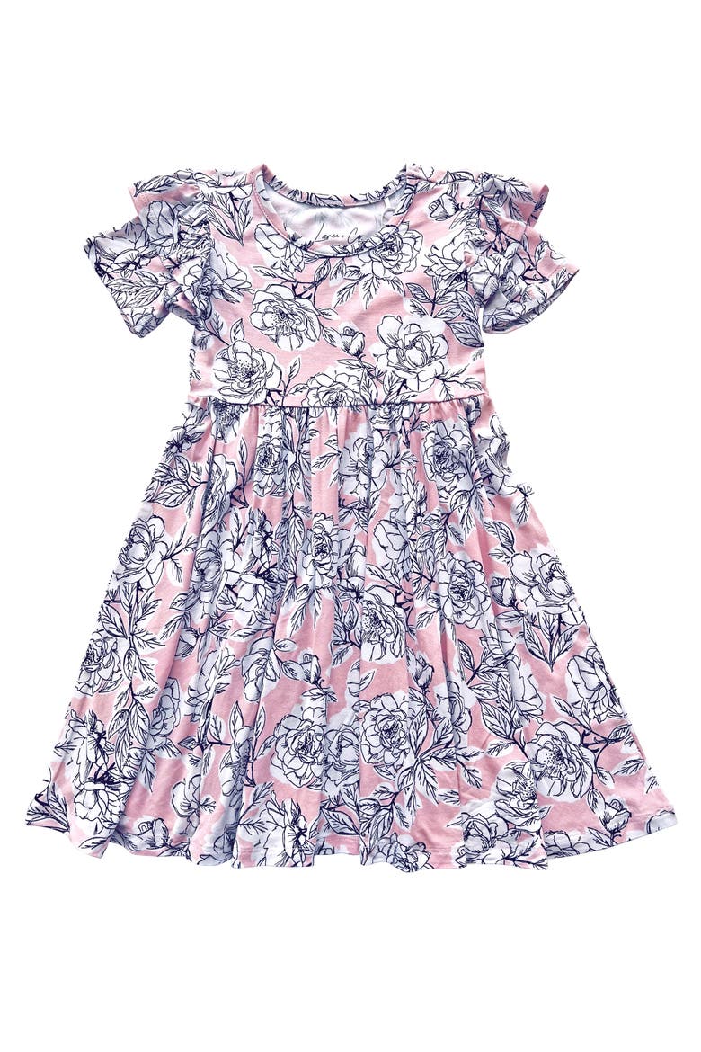 Allie Ruffle Spin Dress, Main, color, Floral