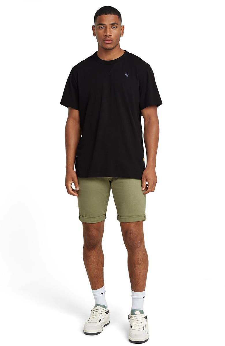 G-STAR 3301 Slim Fit Denim Shorts, Alternate, color, Faded Shamrock Gold