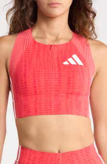 Promo Quarter Zip Crop Top