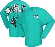 SPIRIT JERSEY Women's Spirit Jersey Mint New York Liberty Patches Oversized Long Sleeve T-Shirt