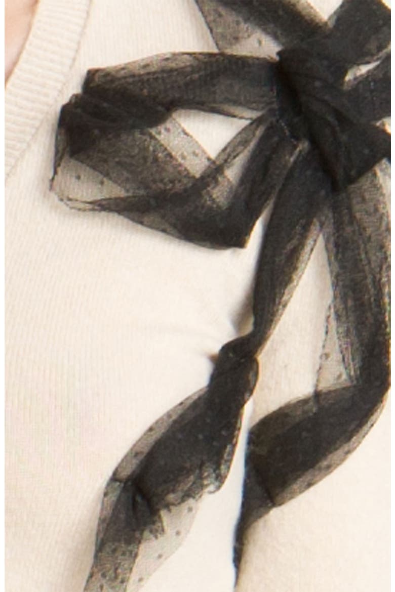 Bow Detail Knit Sweater, Alternate, color, IVORY