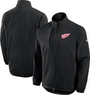 FANATICS Men's Fanatics Black Detroit Red Wings Authentic Pro Rink Full-Zip Coaches Jacket