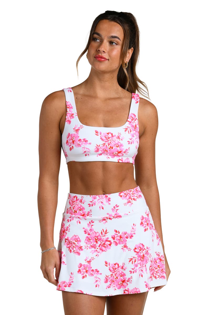 La Blanca Rally Rose Active Skort, Alternate, color, White