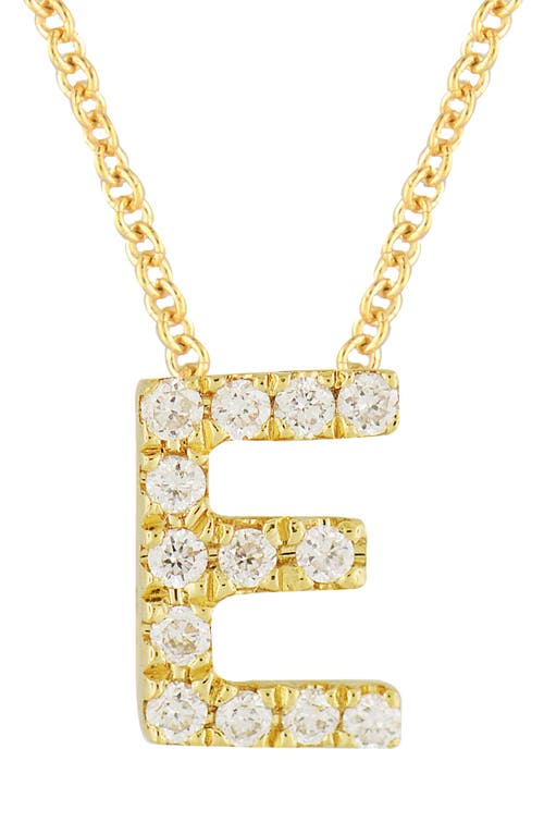 Bony Levy 18k Gold Pavé Diamond Initial Pendant Necklace In 18k Yellow Gold - E