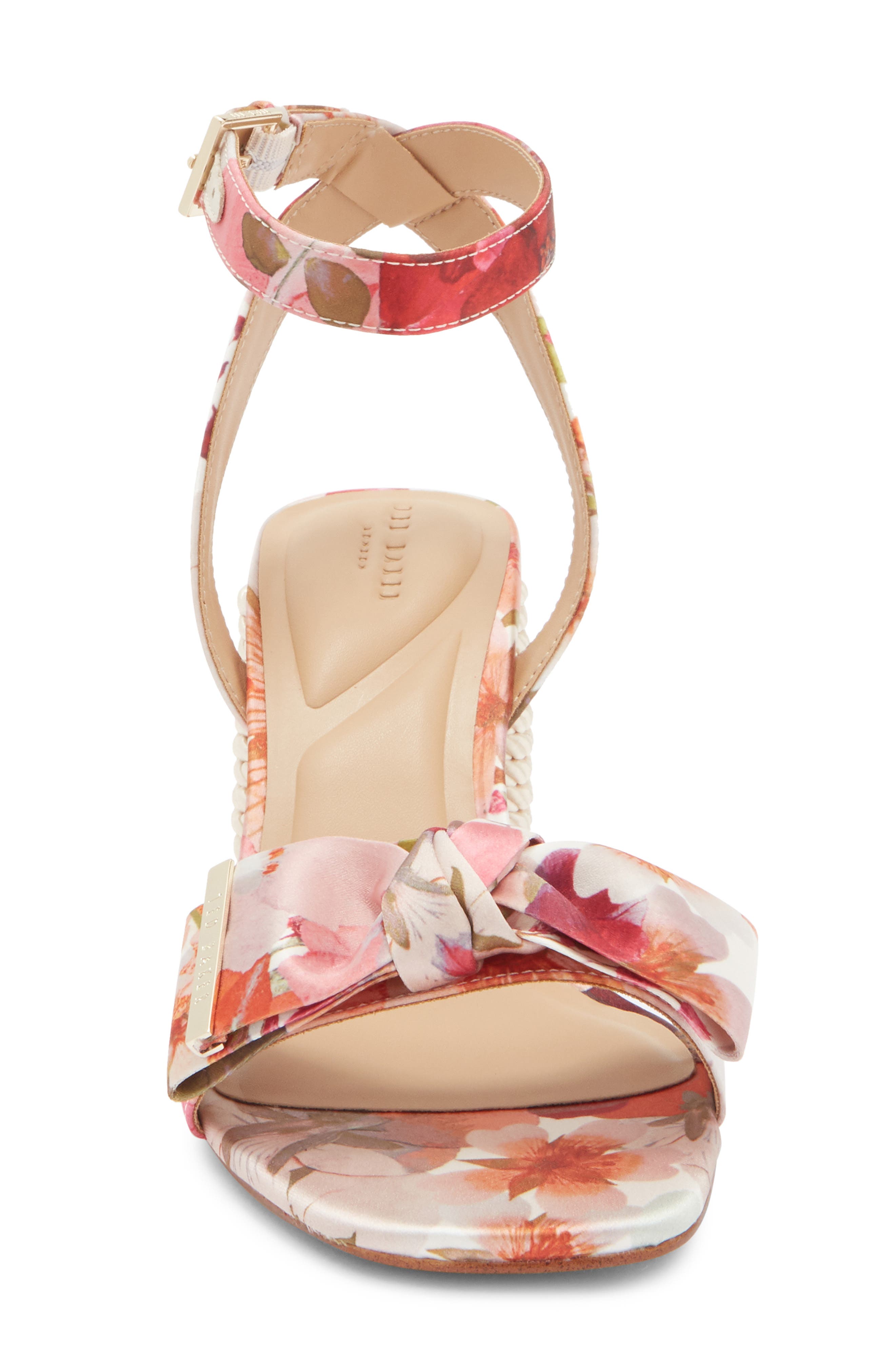 Ted Baker London Giana Block Heel Sandal, Alternate, color, Pink Pressed Flower