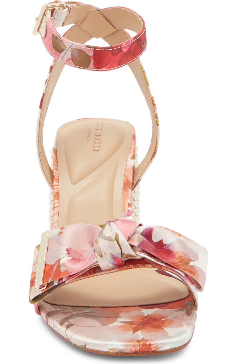 Ted Baker London Giana Block Heel Sandal, Alternate, color, Pink Pressed Flower