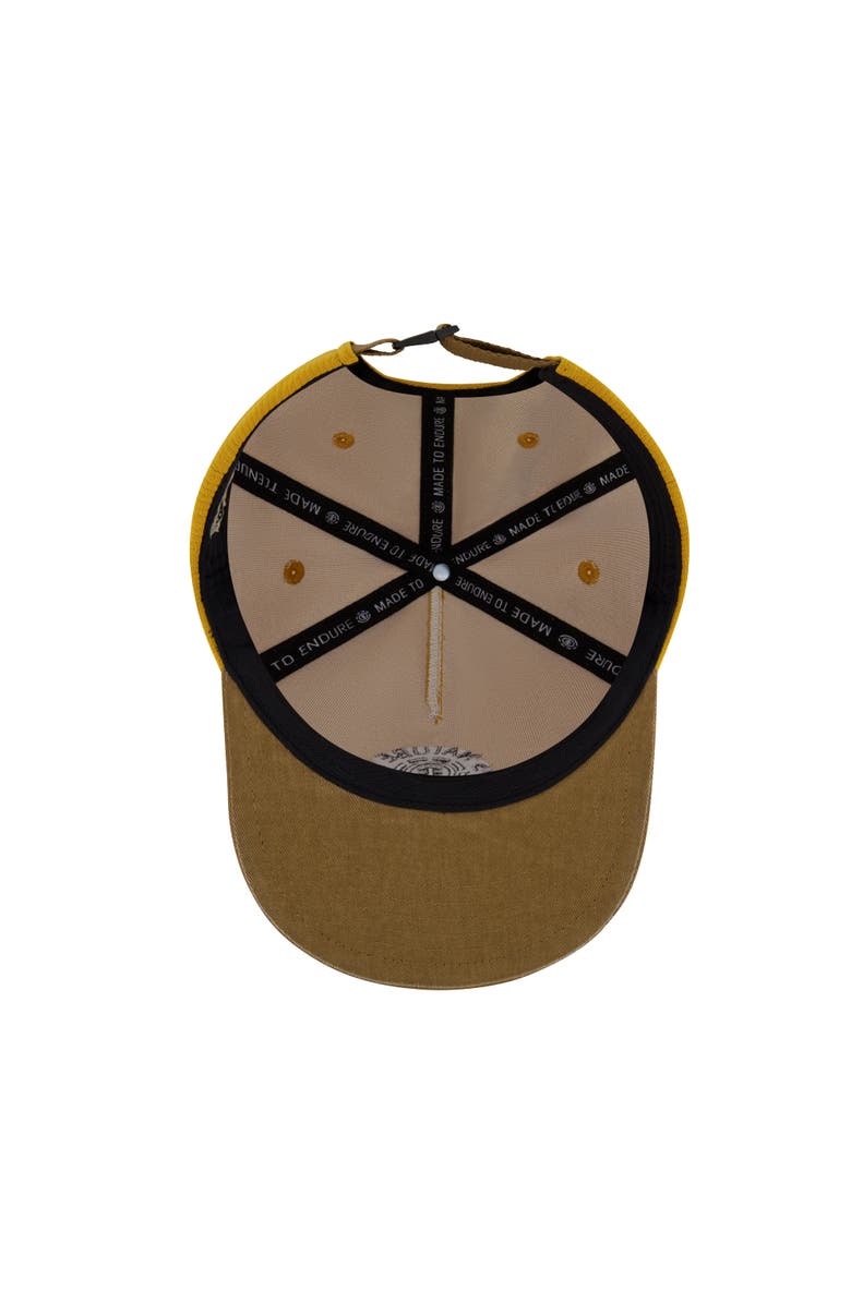Element Low Profile Flat Brim Cap in Ribbed Cotton, Alternate, color, Coffee