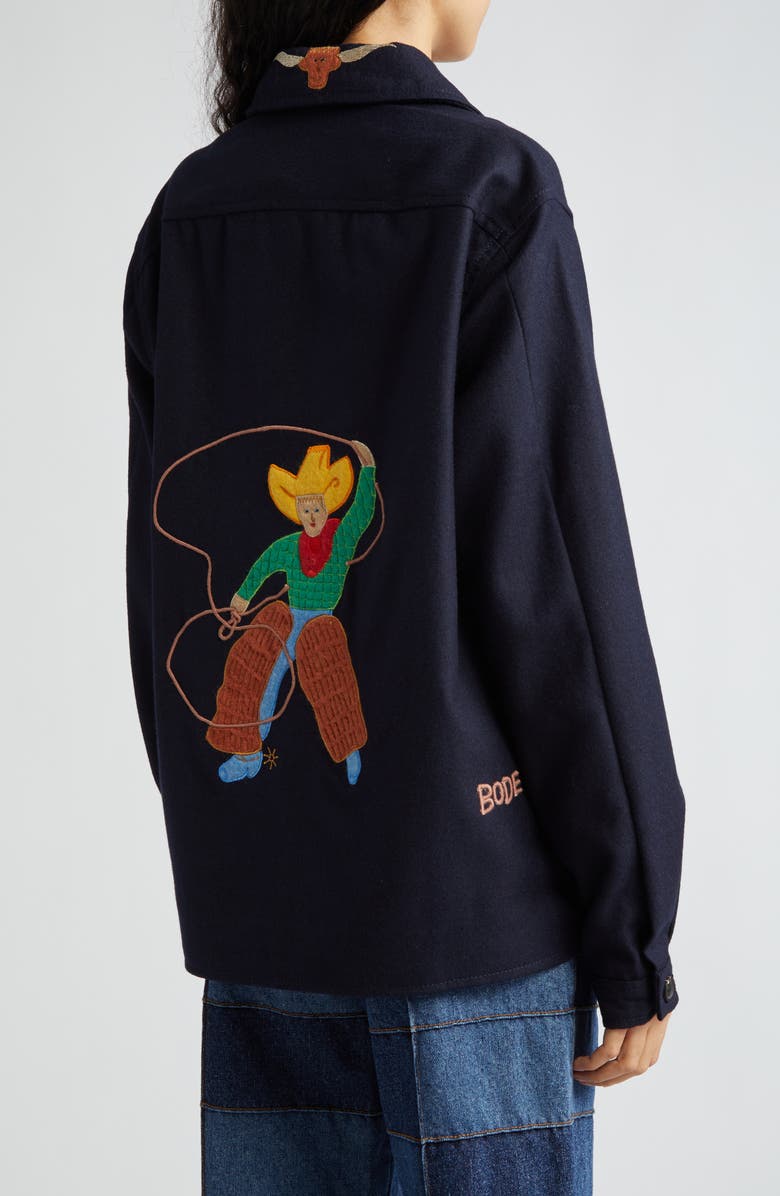 Bode Rodeo Franck Wool Jacket, Alternate, color,