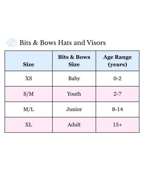 Bits & Bows Touch Down Bow Baseball Hat In Navy