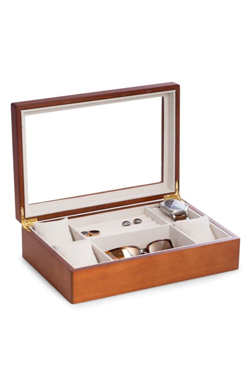 Bey-berk Cherry Wood Watch Case In No Color