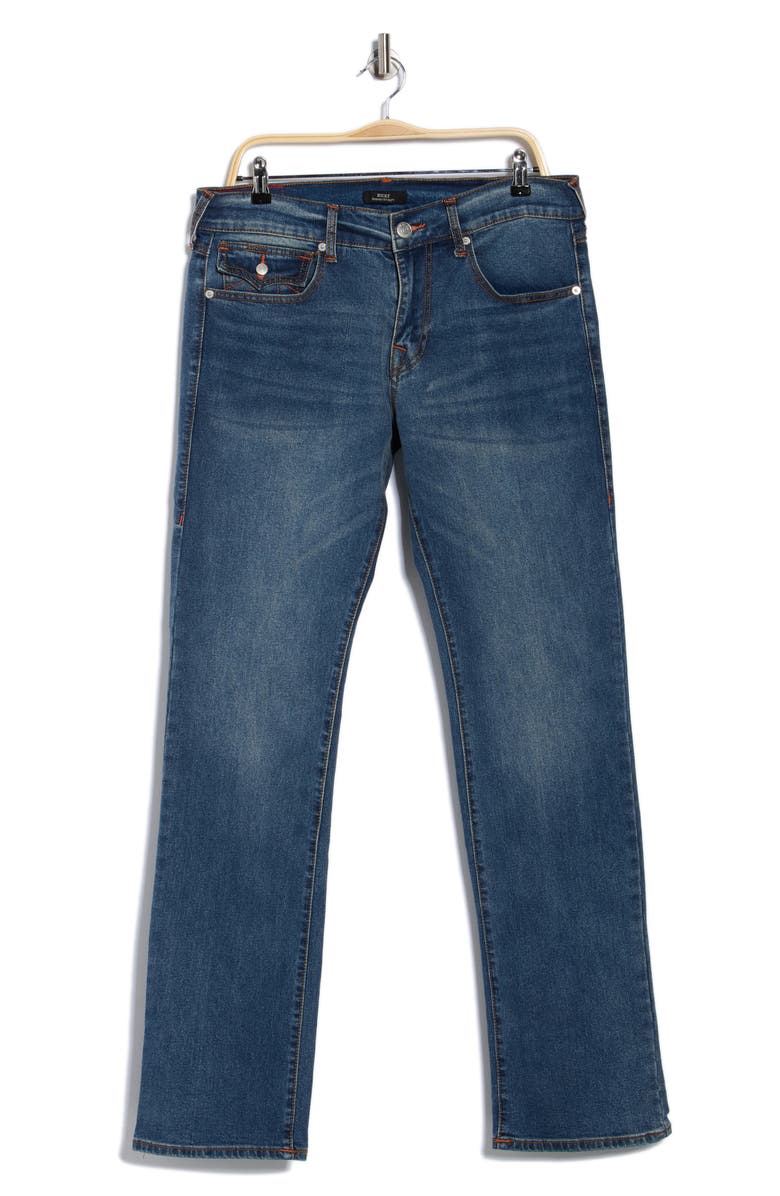 True Religion Ricky Relaxed Straight Leg Jeans, Alternate, color, Medium Cozy Fireside Wash