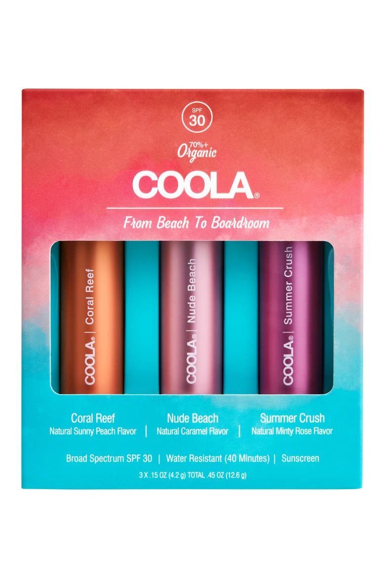 Suncare Mineral Liplux® SPF 30 Tinted Lip Trio, Alternate, color, NO COLOR