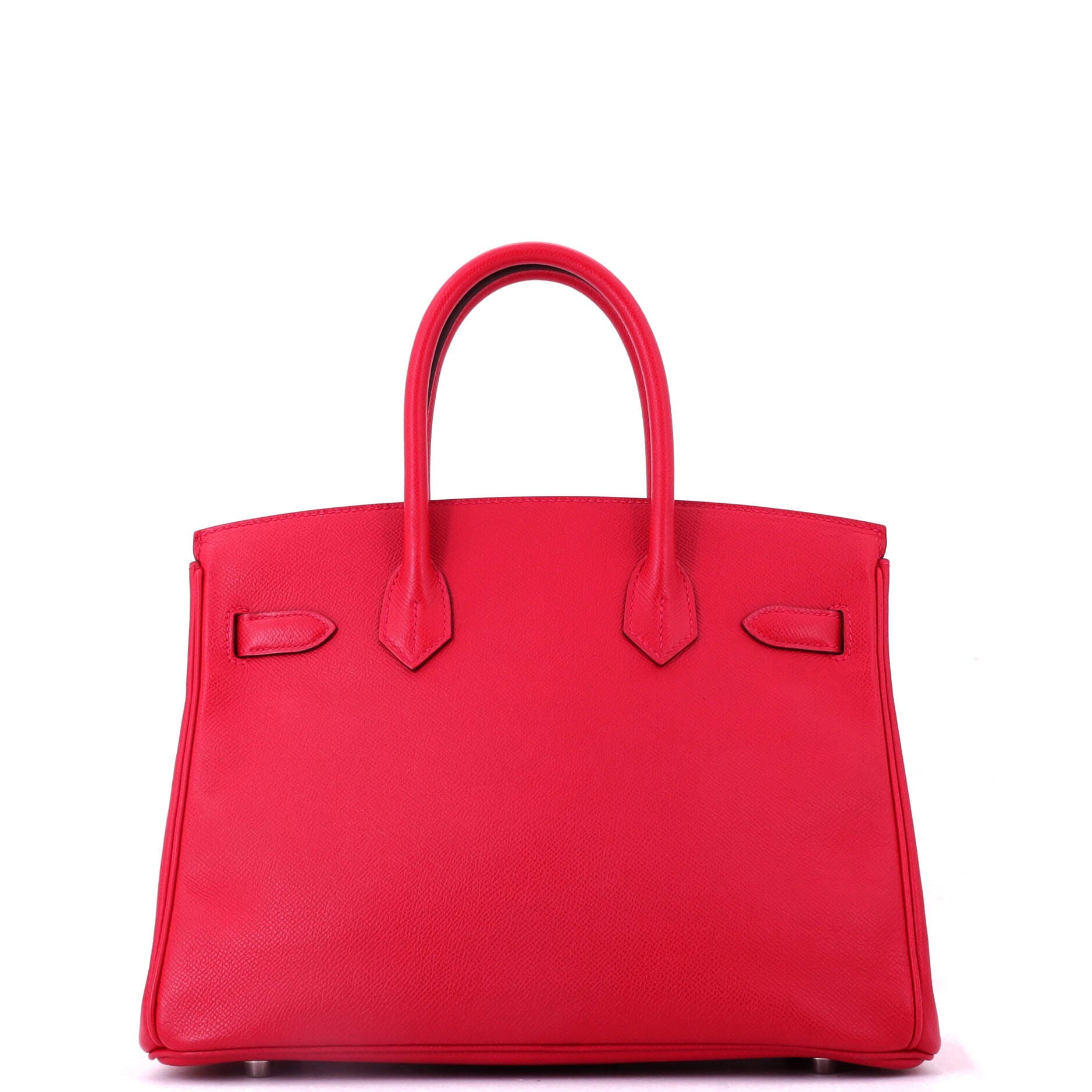 Pre-Owned Hermes Birkin Handbag Red Epsom with Palladium Hardware 30, Alternate, color, Rouge Casaque