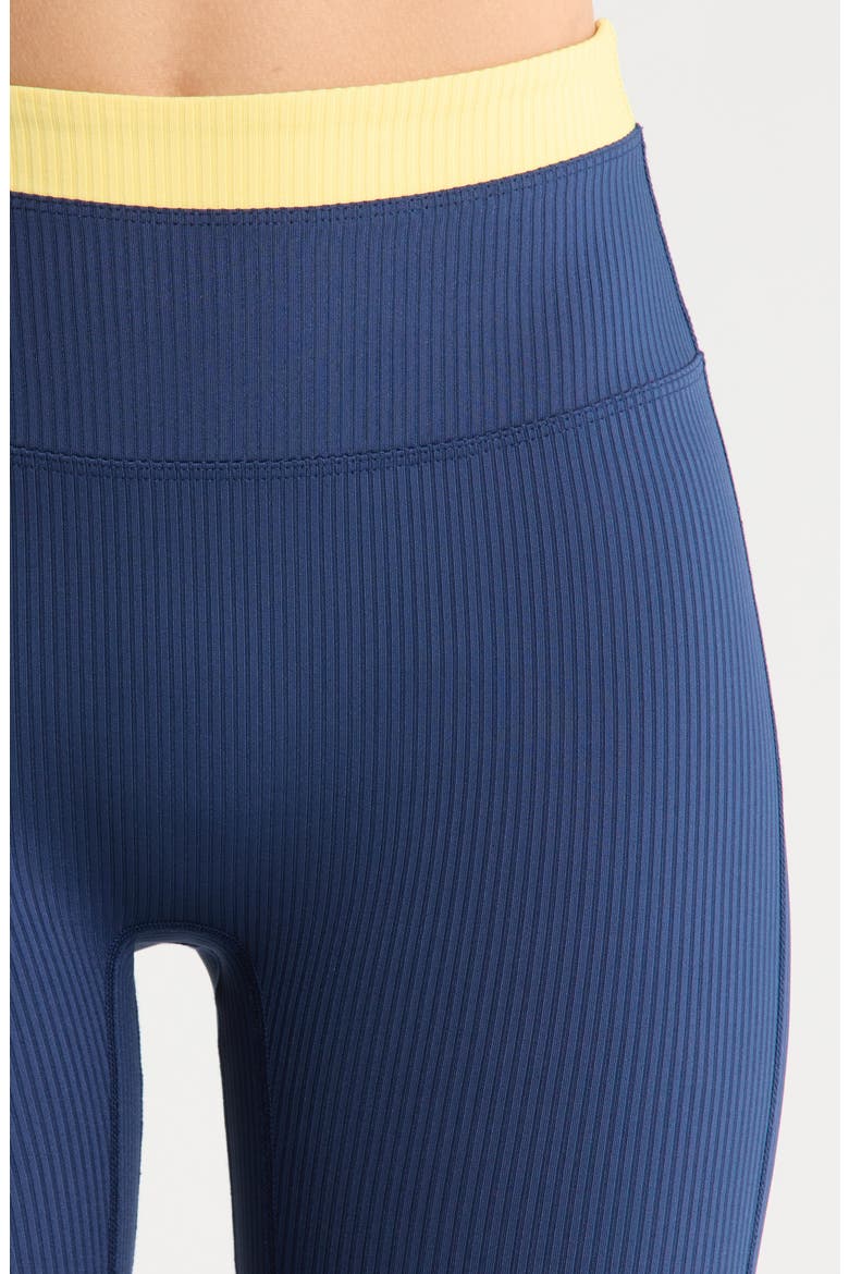 Ribbed Layered Leggings, Alternate, color, MIDNITE POPCORN