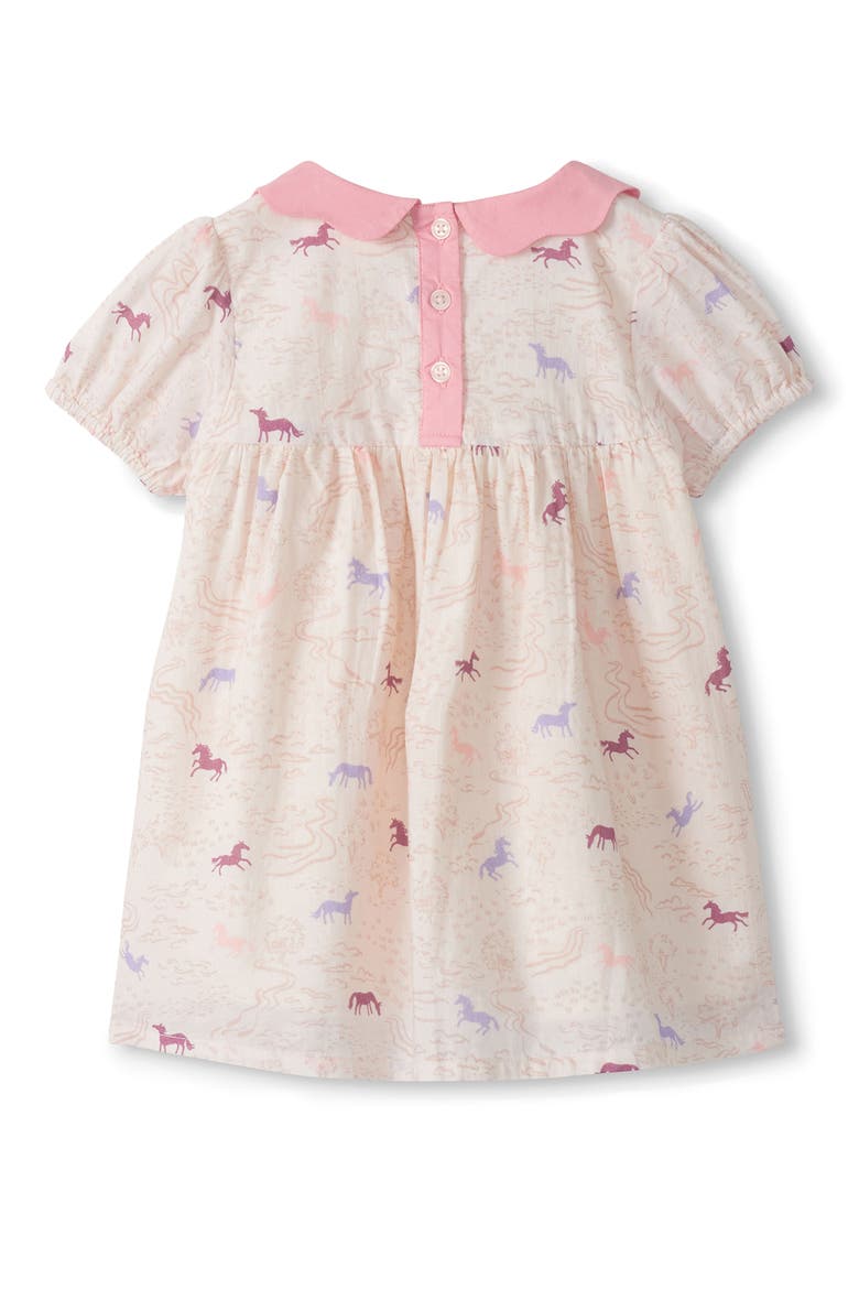 Kids' Grazing Ponies Cotton Dress, Alternate, color, PINK