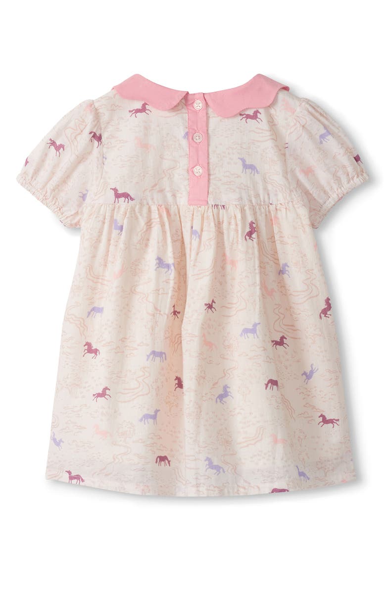 Hatley Kids' Grazing Ponies Cotton Dress, Alternate, color, Pink