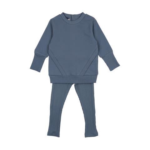Mon Tresor Doodle Delight Stars Footie & Bonnet - Denim