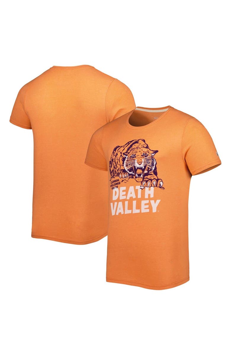 HOMEFIELD Men's Homefield Heathered Orange Clemson Tigers Death Valley Vintage T-Shirt, Main, color, 