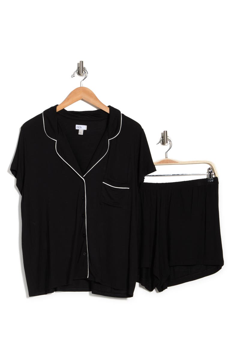 NORDSTROM RACK Tranquility Shortie Pajamas, Alternate, color, Black