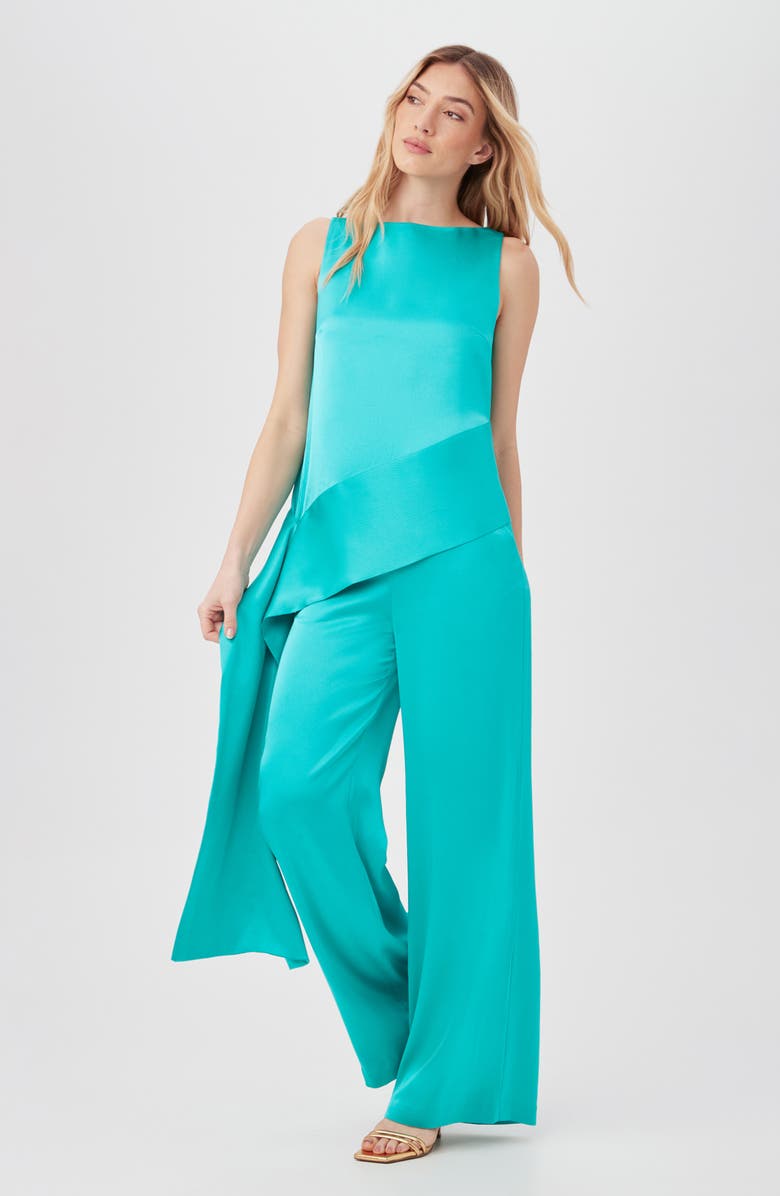 Trina Turk Makay Sleeveless Top, Alternate, color, Oceano