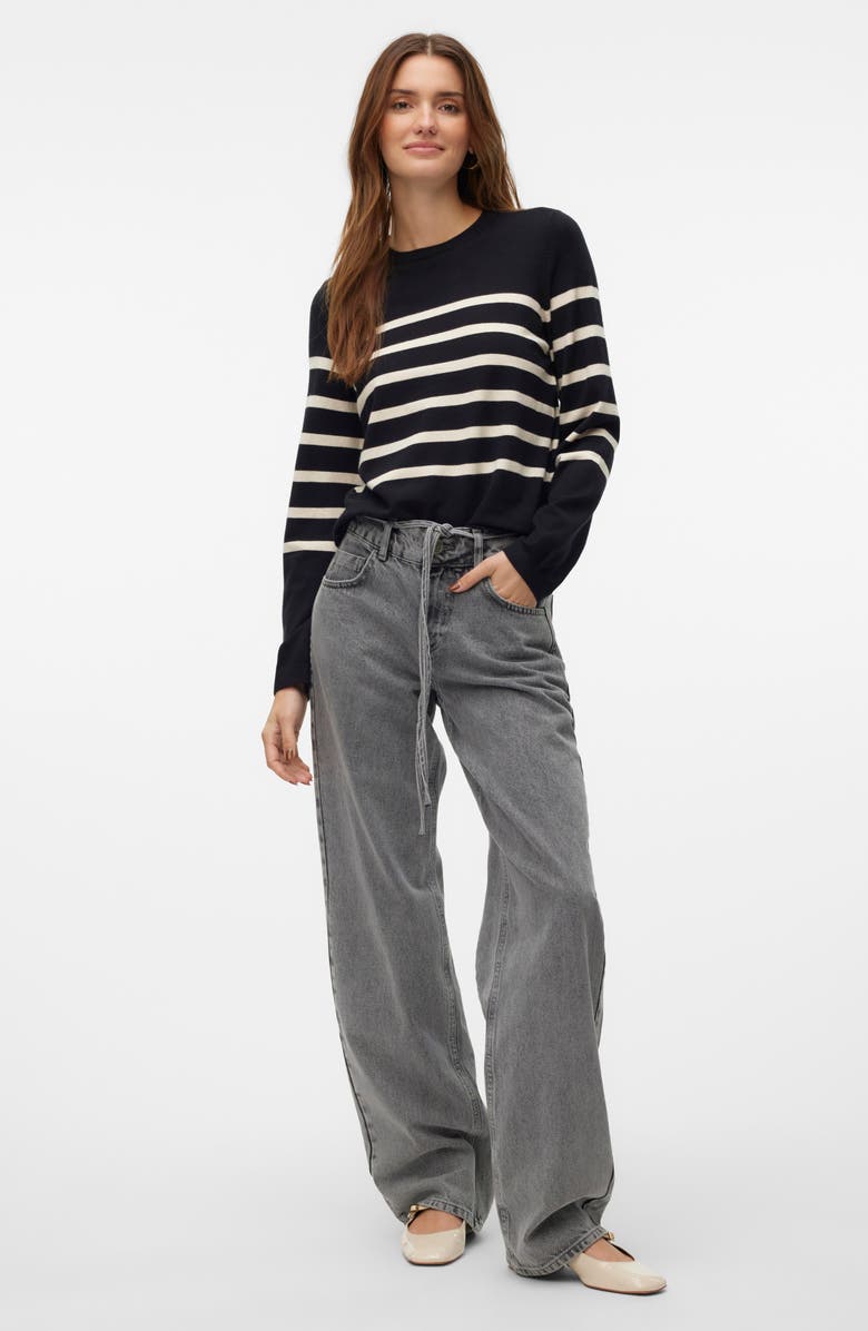 VERO MODA Saba Stripe Sweater, Alternate, color, 