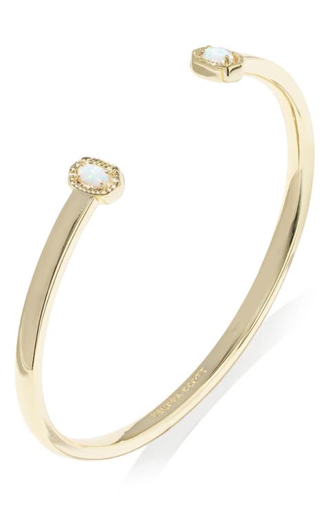 Mini Elton Lab Created Opal Cuff Bracelet