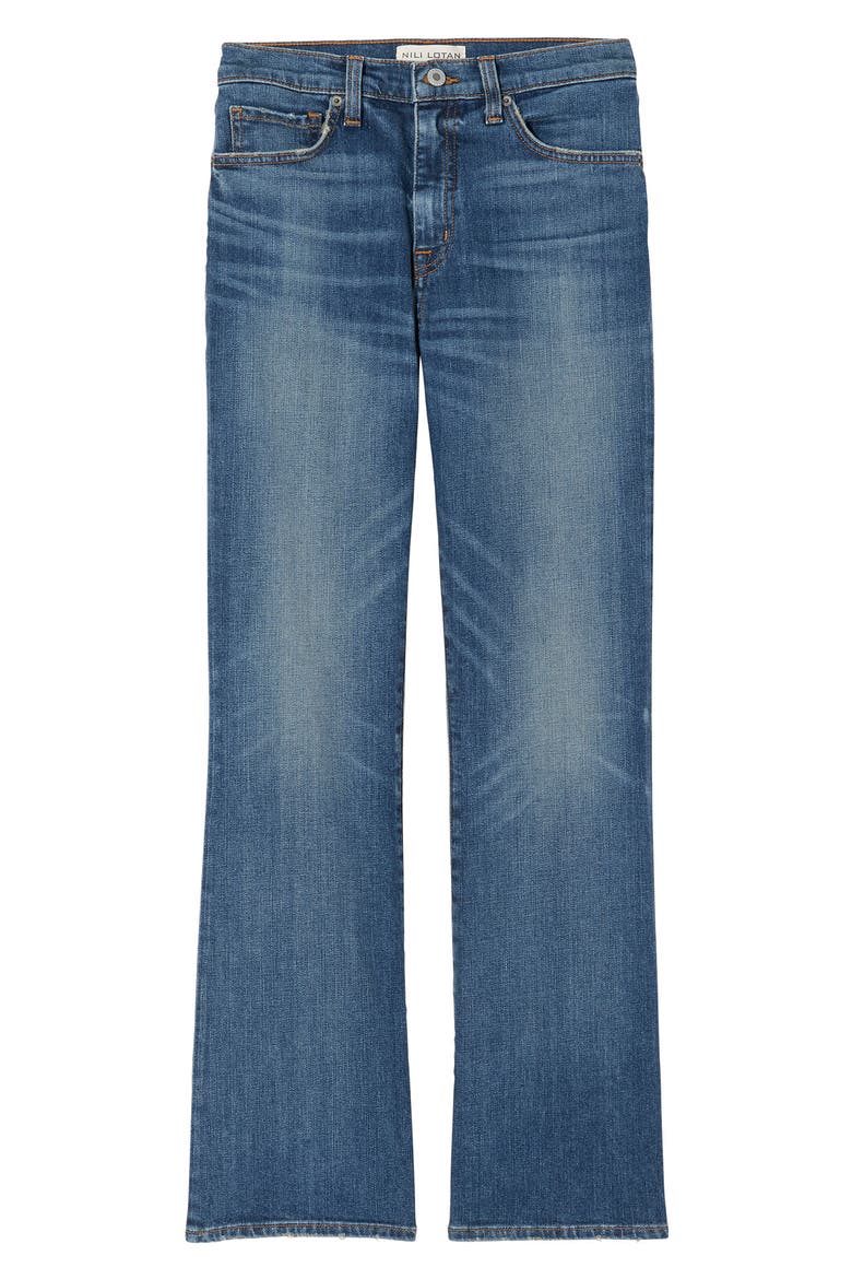 Distressed Bootcut Jeans, Alternate, color, CLASSIC WASH