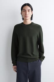 COS Contrast-Tipped Crew-Neck Sweater