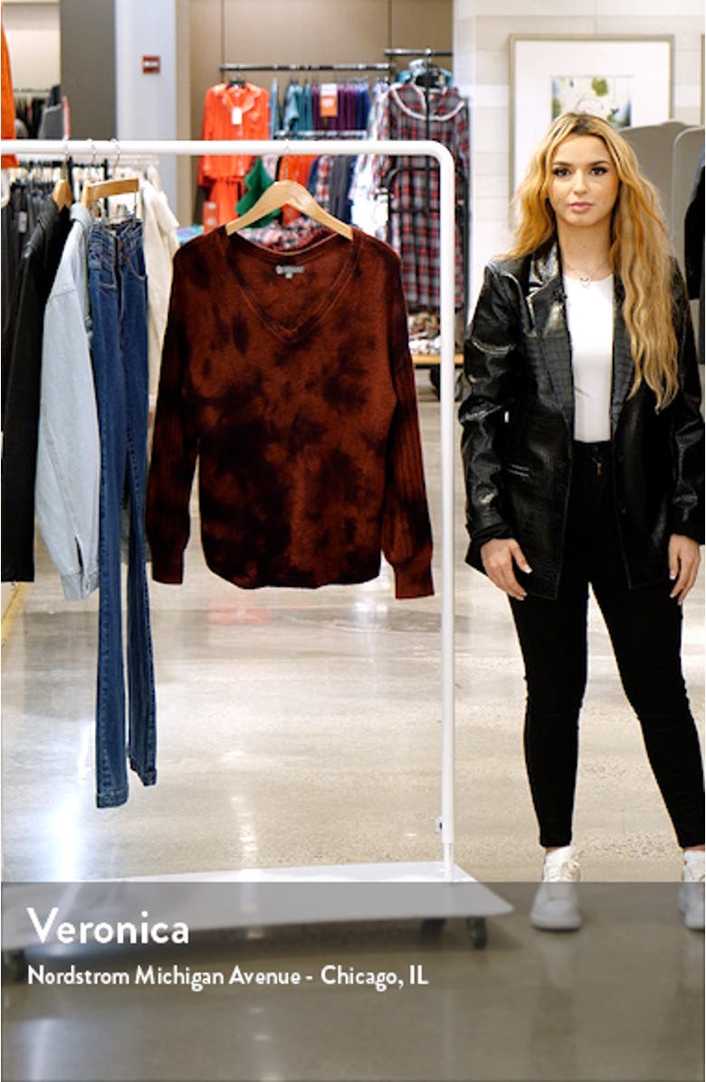 V-Neck Blouson Long Sleeve Sweater, sales video thumbnail