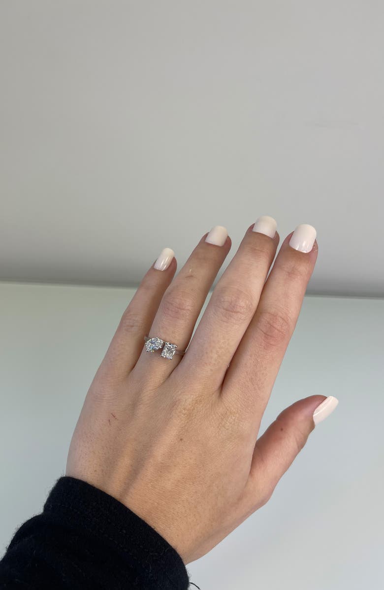 HauteCarat Lab Grown Diamond Ring, Alternate, color, 18K White Gold