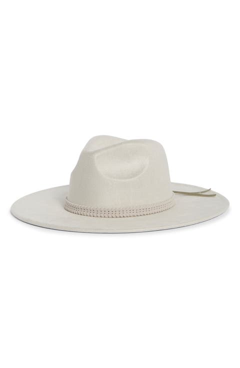 Whipstitch Trim Panama Hat