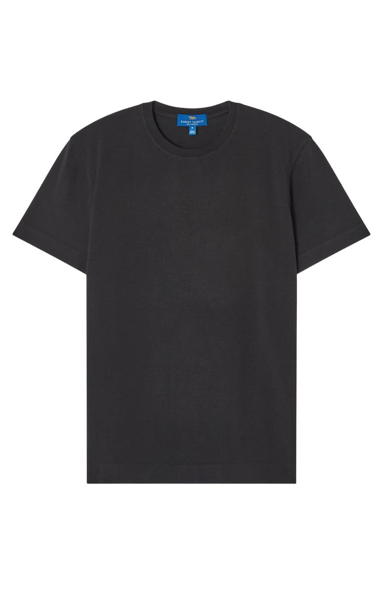 Robert Talbott Dean Stretch Jersey Tee, Main, color, Black