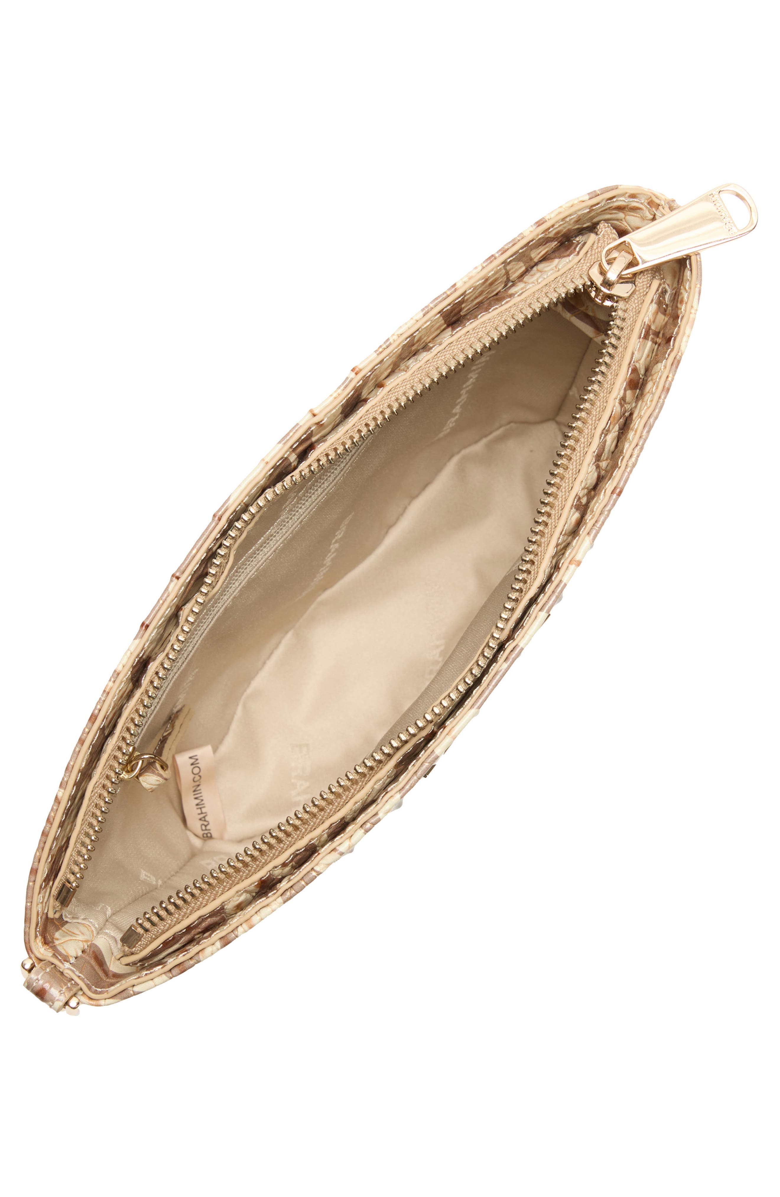 Brahmin Ariana Croc Embossed Leather Wristlet, Alternate, color, 