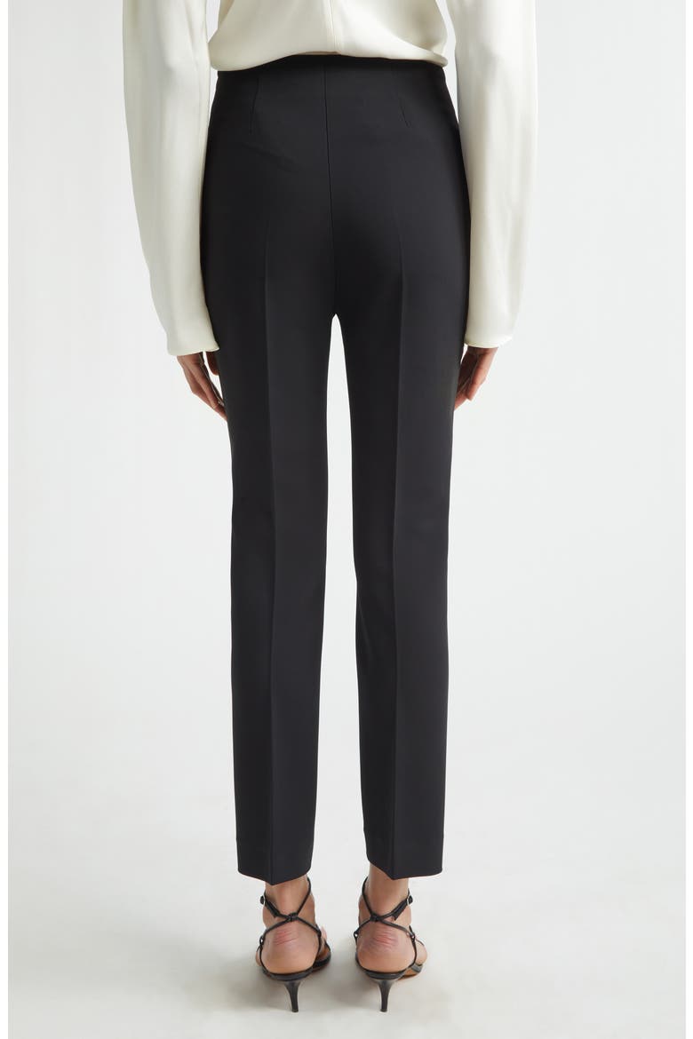 Cigarette Leg Pants, Alternate, color, BLACK