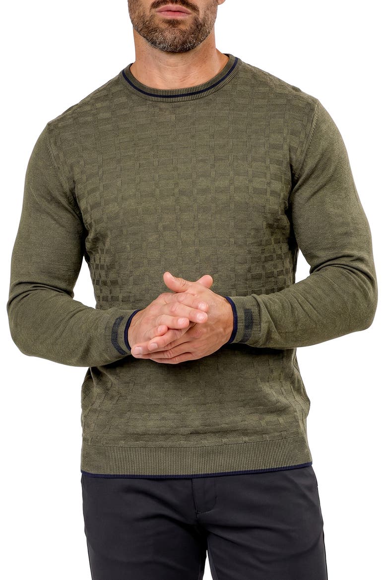 Crewneck Sweater, Alternate, color, GREEN