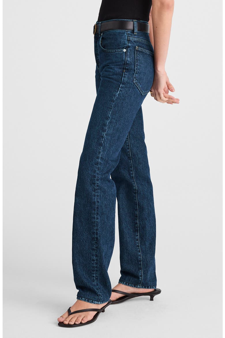 The Longline Straight Jeans, Alternate, color, MCKINNEY WASH