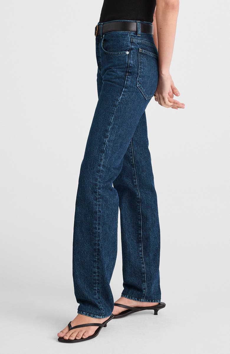 Madewell The Longline Straight Jeans, Alternate, color, Mckinney Wash