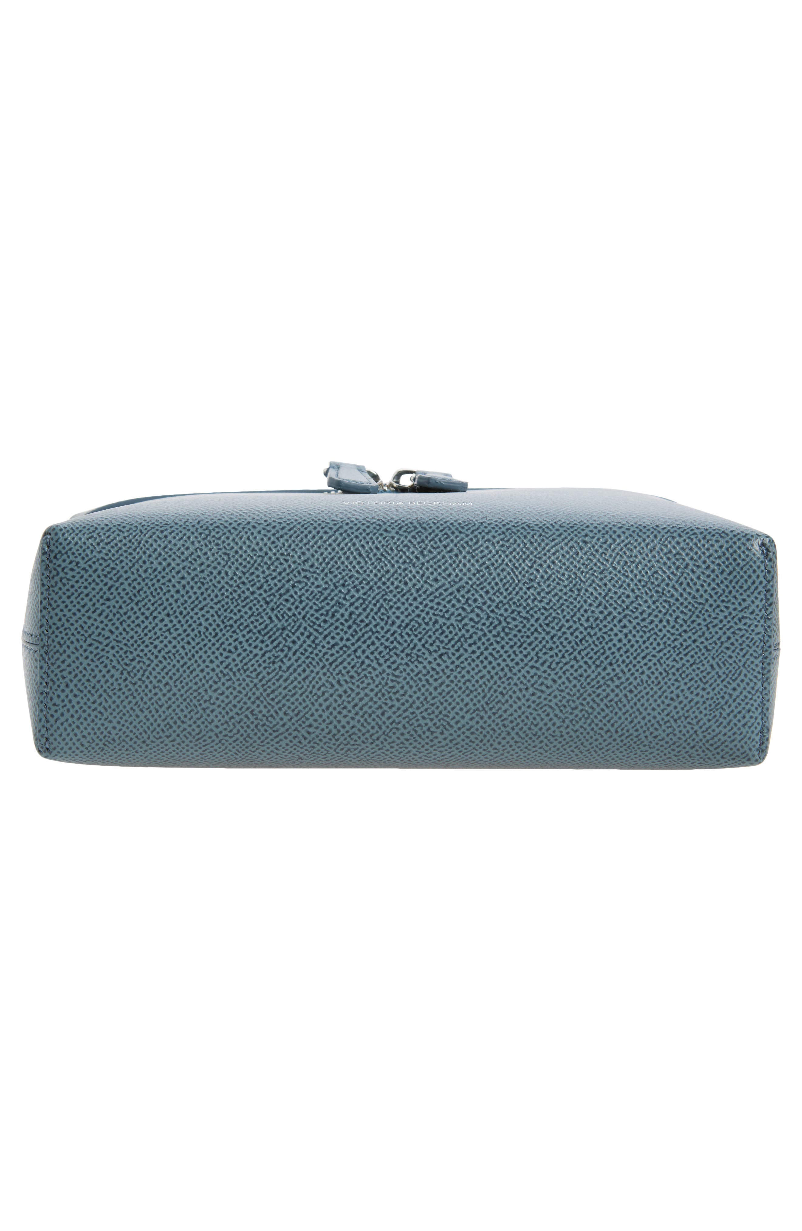 Dorian Leather Vanity Case Bag, Alternate, color, AGAVE BLUE