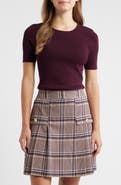 Tahari ASL Short Sleeve Sweater