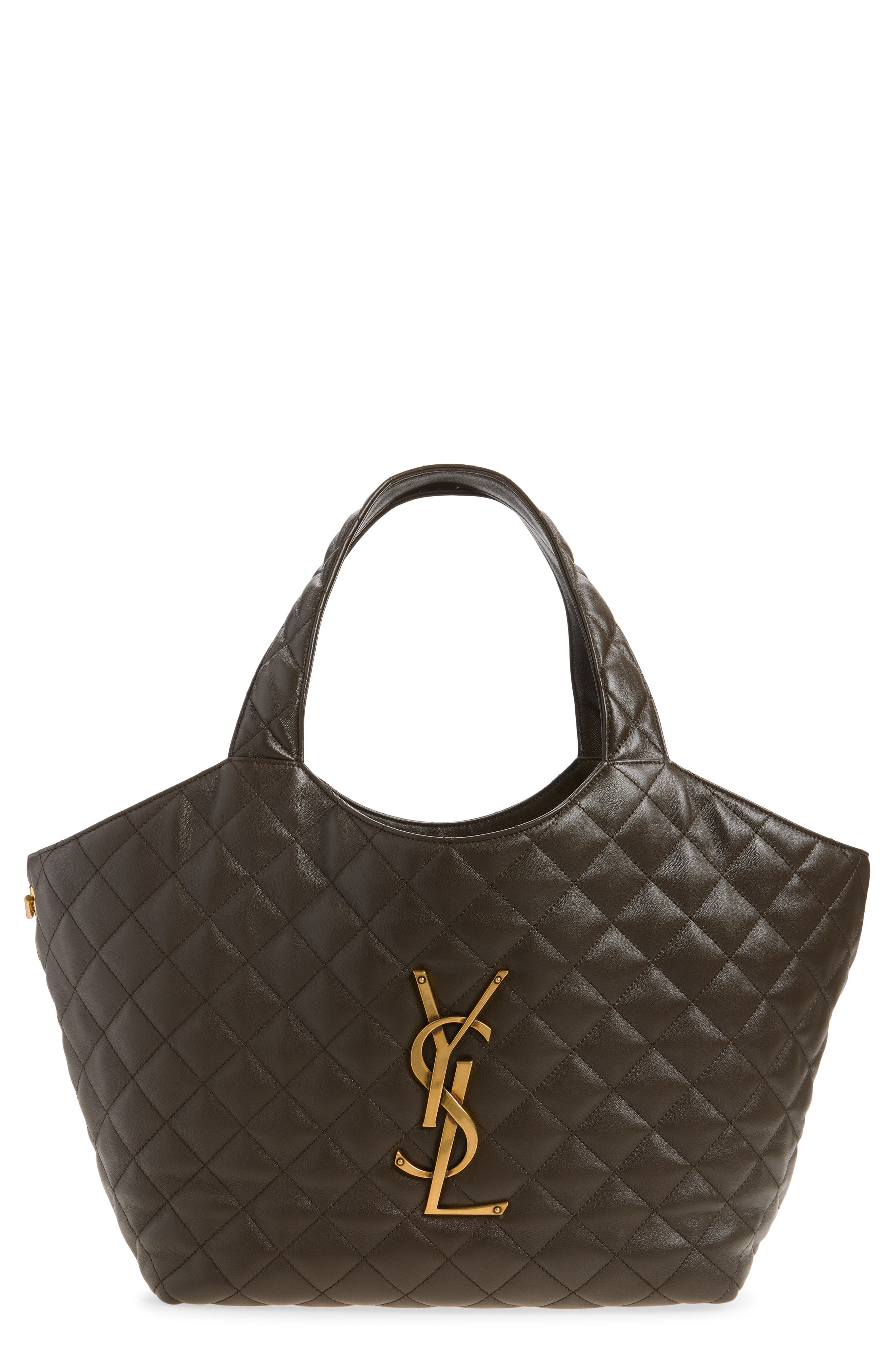 Medium Icare Quilted Shopper, Main, color, LIGHT MUSK
