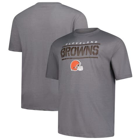 Men's Fanatics Heather Gray Cleveland Browns Big & Tall Top Notch T-Shirt