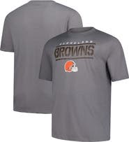 FANATICS Men's Fanatics Heather Gray Cleveland Browns Big & Tall Top Notch T-Shirt